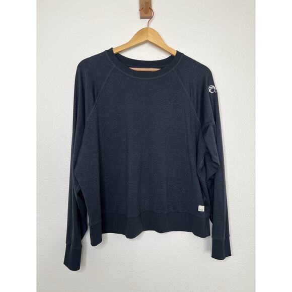 Vuori Tops - Vuori Women's Long Sleeve Halo Crew in Charcoal Heather Dreamknit Size XL